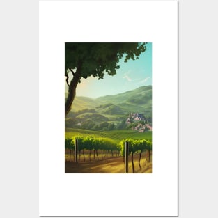 Shade over Vineyard Posters and Art